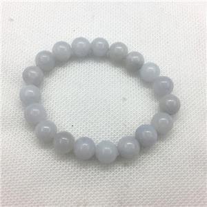 Stretch Jade bracelet, dye, approx 16mm dia, 13pcs per st