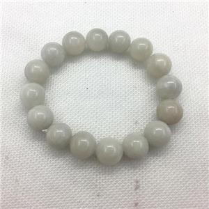 Stretch Jade bracelet, dye, approx 14mm dia, 15pcs per st