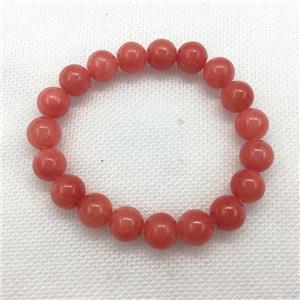 Stretch Jade bracelet, dye, approx 16mm dia, 13pcs per st