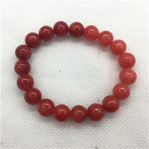 Stretch Jade bracelet, dye, approx 16mm dia, 13pcs per st