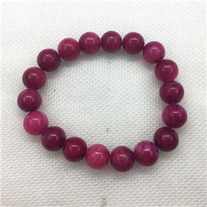 Stretch Jade bracelet, dye, approx 16mm dia, 13pcs per st