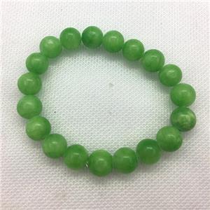 Stretch Jade bracelet, dye, approx 10mm dia, 19pcs per st