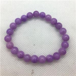 Stretch Jade bracelet, dye, approx 16mm dia, 13pcs per st