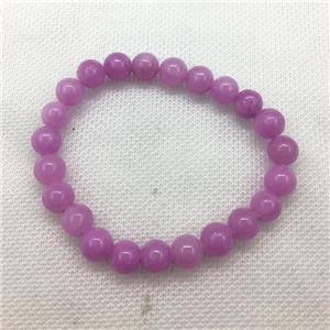 Stretch Jade bracelet, dye, approx 12mm dia, 16pcs per st