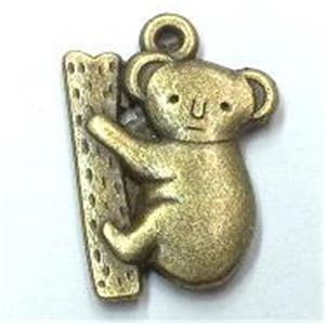 tibetan silver rat pendants non-nickel, bronze, approx 14x20mm