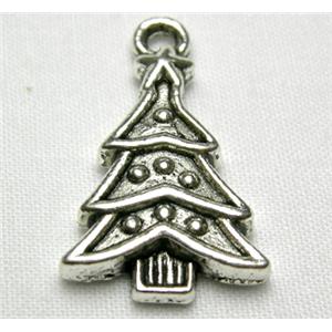 Tibetan Silver Christmas Tree non-nickel, 23mm high