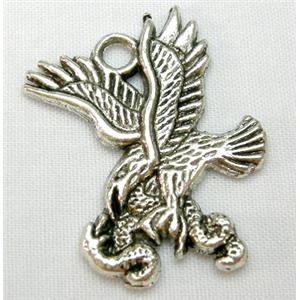 Tibetan Silver hawk Non-Nickel, 24x28mm