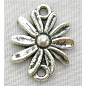 Tibetan Silver connector Non-Nickel, 13x15.8mm