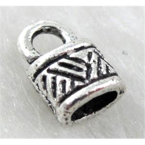 Tibetan Silver pendants Non-Nickel, 7x10mm. Hole:2x4.5mm