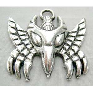 Tibetan Silver Non-Nickel, 34x34mm