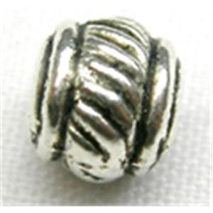 Tibetan Silver Spacers Non-Nickel, 6mm diameter