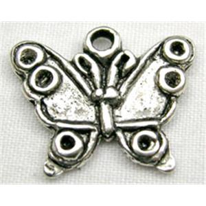 Tibetan Silver Butterfly Non-Nickel, 17mm wide