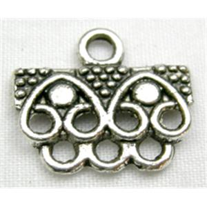 Tibetan Silver Pendants Non-Nickel, 16mm wide