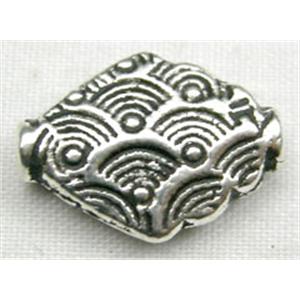 Tibetan Silver Spacers Non-Nickel, 14mm length