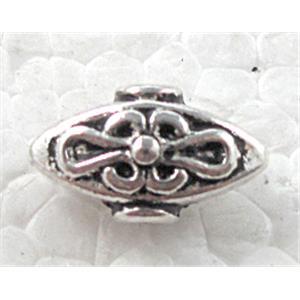 Tibetan Silver Spacer Non-Nickel, 13x7.5mm