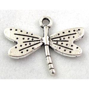 Tibetan Silver dragonfly pendant, Non-Nickel, 25x20mm