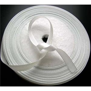 White Satin Ribbon cord, 7mm wide, 22m per roll