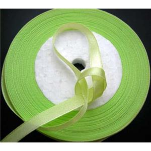 Satin Ribbon, olive, 7mm wide,22m per roll