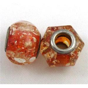 Amber Beads, NR, red, approx 16mm dia, 5mm hole