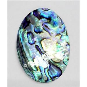 Paua Abalone pendant, oval, approx 35-50mm