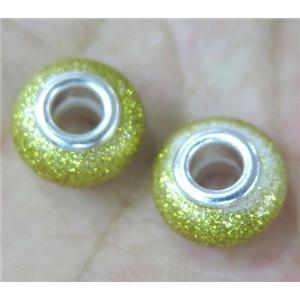 pearlized shell beads, matte rondelle, approx 14mm dia