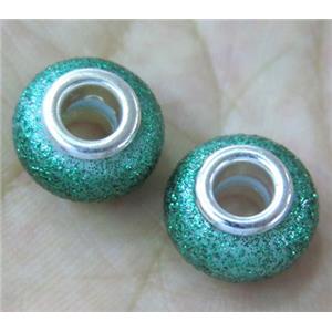 pearlized shell beads, matte rondelle, approx 14mm dia