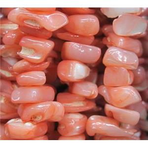 Fresh water shell bead, freeform, approx 5-13mm