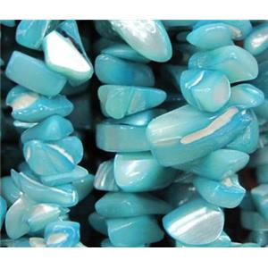 Fresh water shell bead, freeform, approx 5-13mm