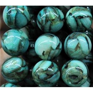 mother of pearl bead, round, 10mm dia