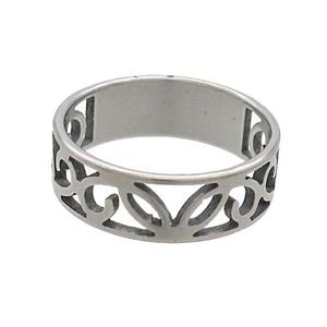 Raw Stainless Steel Rings, approx 6mm, 18mm dia