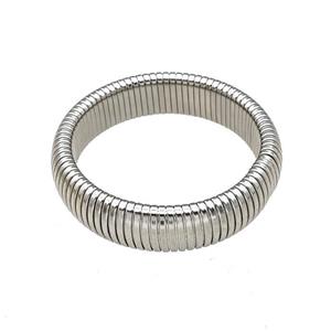 Raw Stainless Steel Bracelets, approx 16mm