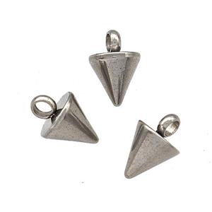 Raw Stainless Steel Pendulum Pendant, approx 6mm