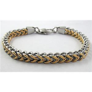 Stainless steel Bracelet, 7x6mm, 22cm (8.5 inch) length