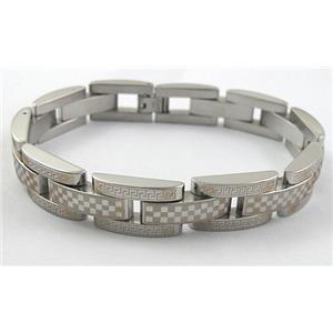 Stainless steel Bracelet, 12mm wide, 22cm (8.5 inch) length