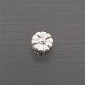 Sterling Silver Beads Flower, approx 3.5mm