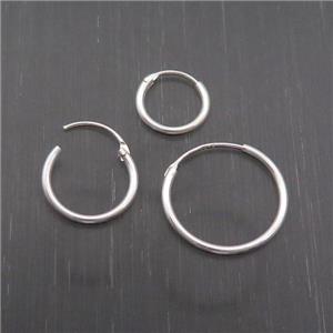 Sterling Silver Latchback Earring, approx 20mm