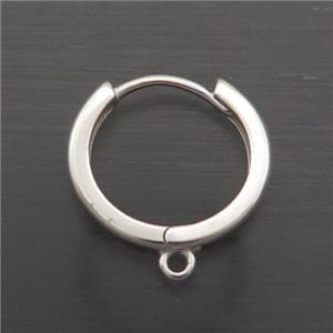 Sterling Silver Hoop Earring, approx 14mm