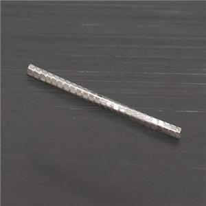 Sterling Silver Column Beads, approx 1.5x20mm