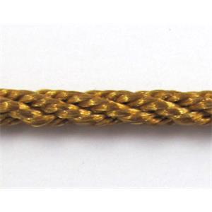 Twist Cotton Rattail Jewelry bindings wire, 2mm dia, approx 30yards per roll