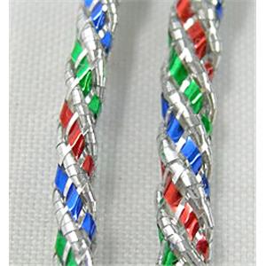 Jewelry Metallic Cord, Colorful, 2.5mm dia