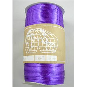 lavender Satin Rattail Cord, 2.0mm dia