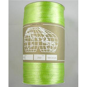 Light Green, Satin Rattail Cord, 2.0mm dia