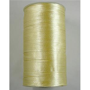 Satin Rattail Cord, lt.yellow, 2.0mm dia