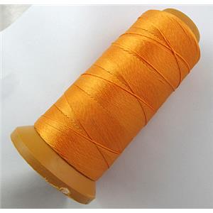 Orange Nylon cord, approx 0.7mm, 250meter per roll