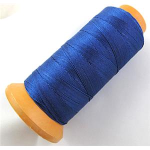 Blue Nylon cord, approx 0.7mm, 250meter per roll