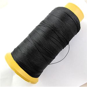 Black Nylon cord, approx 0.7mm, 250meter per roll