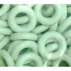 Green Rubber Stopper Beads, 8mm dia, 3.2mm hole