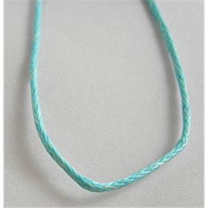 Jewelry Binding Waxed Wire, aqua, 1.0mm dia, approx 800meters