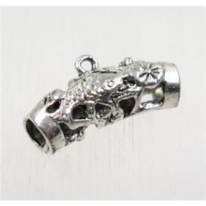 tibetan silver hanger, non-nickel, approx 9x25mm, 5mm hole