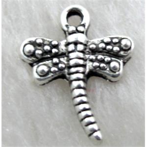 Tibetan Silver pendant, dragonfly, 15x18.5mm